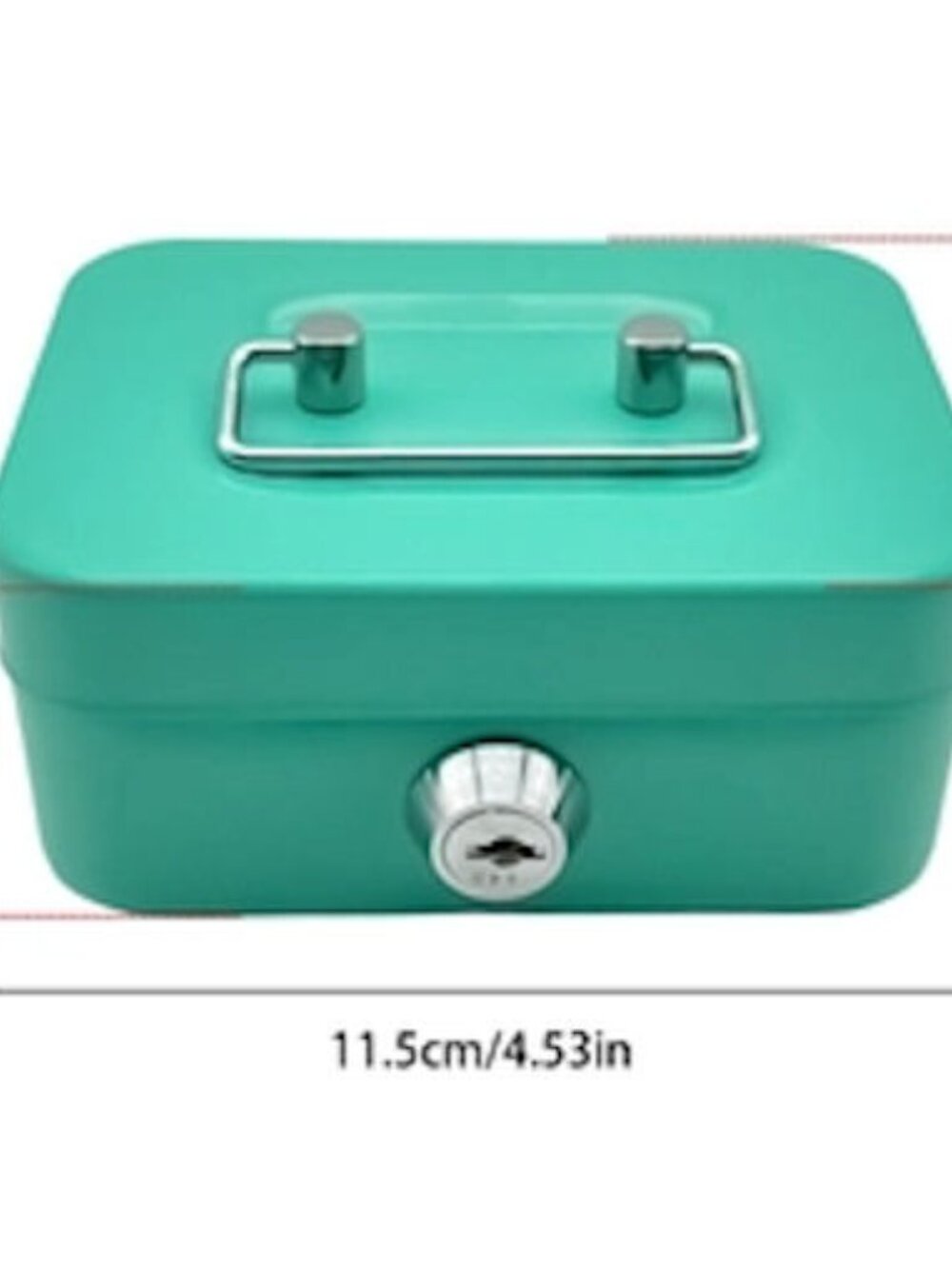 GAMBLING METAL LOCK BOX WITH 2 KEYS NIP - Picture 5 of 6